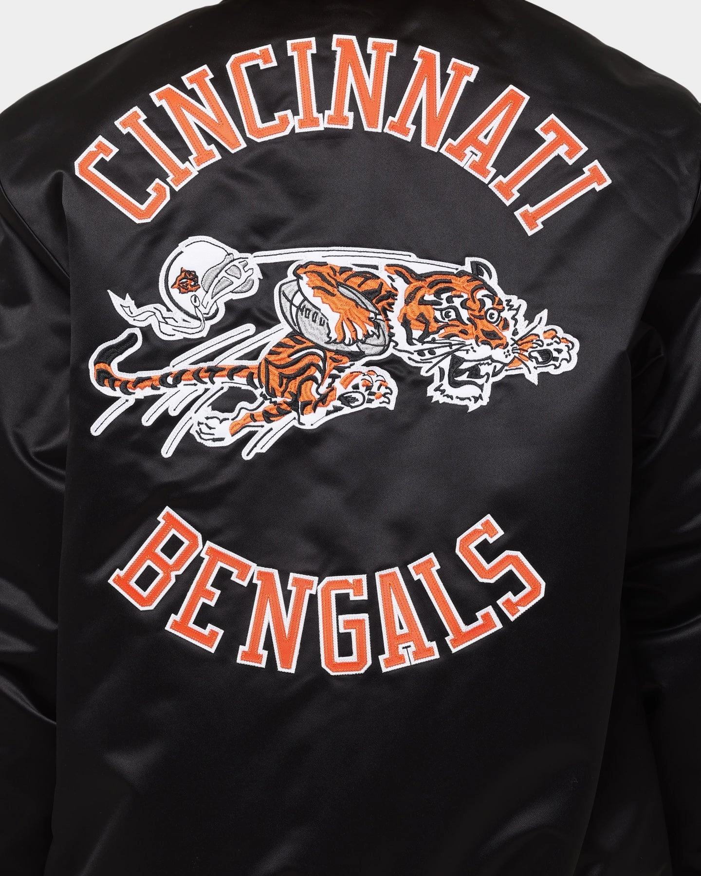 Moisture Wicking Liner Mitchell & Ness Cincinatti Bengals Heavyweight Satin Jacket Black