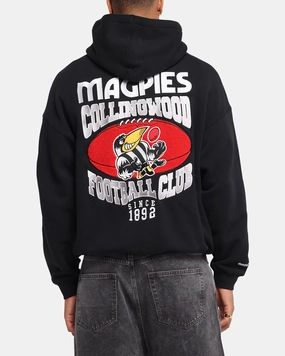 suitable for day wear Youth Mitchell & Ness Collingwood Magpies Team Hoodie Solid Black