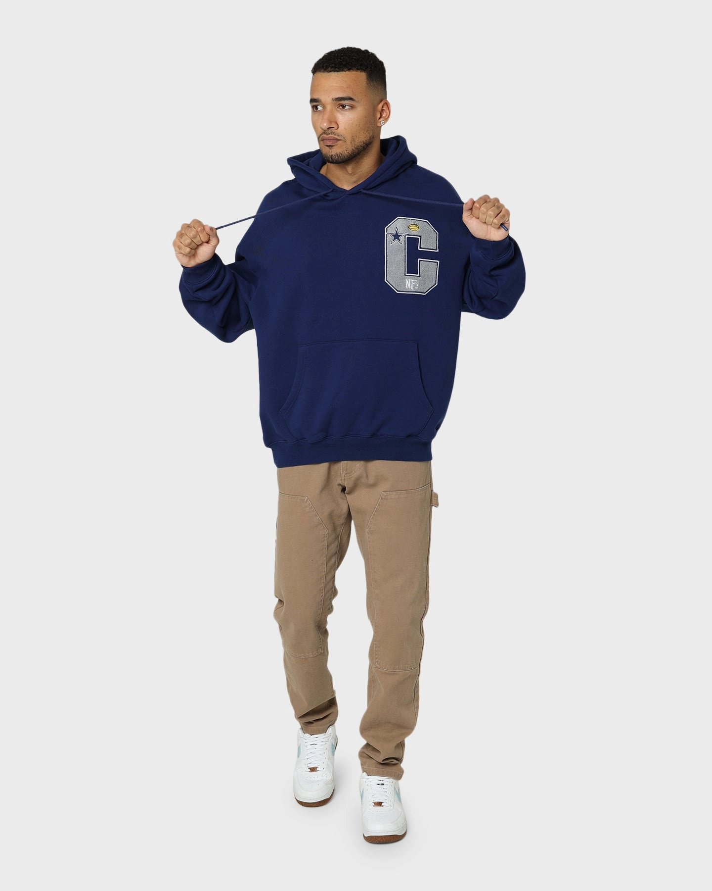 InsulatedLayer Mitchell & Ness Dallas Cowboys Superbowl Champions Hoodie Faded Navy