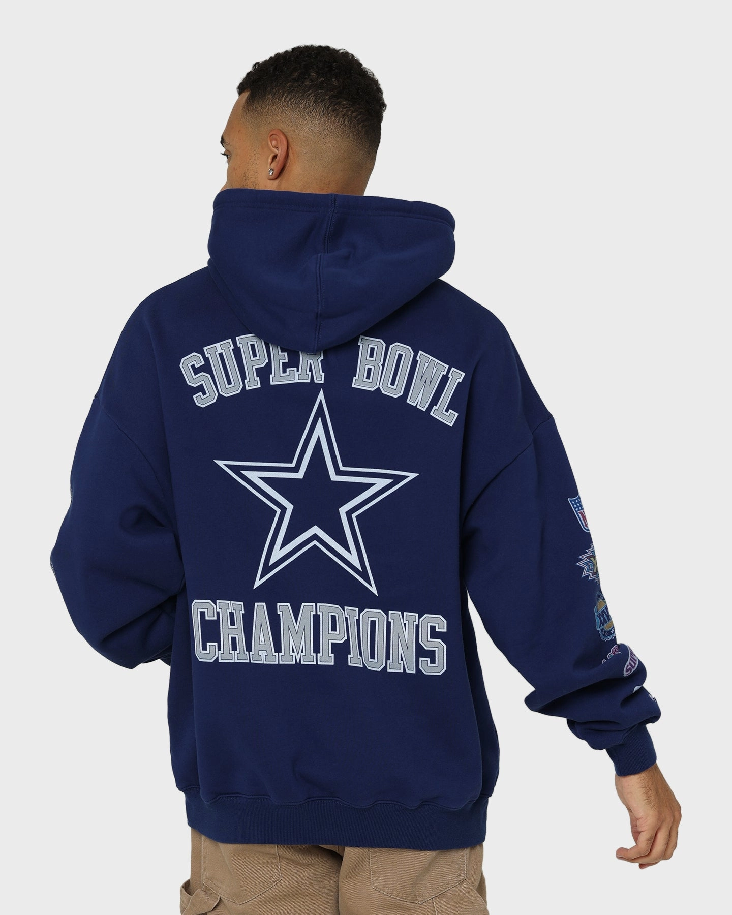 Socks Mitchell & Ness Dallas Cowboys Superbowl Champions Hoodie Faded Navy
