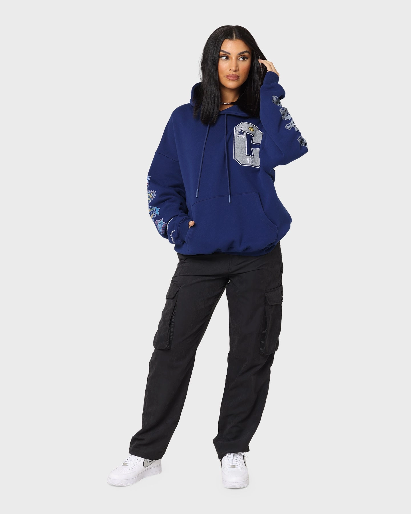 wedding ceremony Mitchell & Ness Dallas Cowboys Superbowl Champions Hoodie Faded Navy