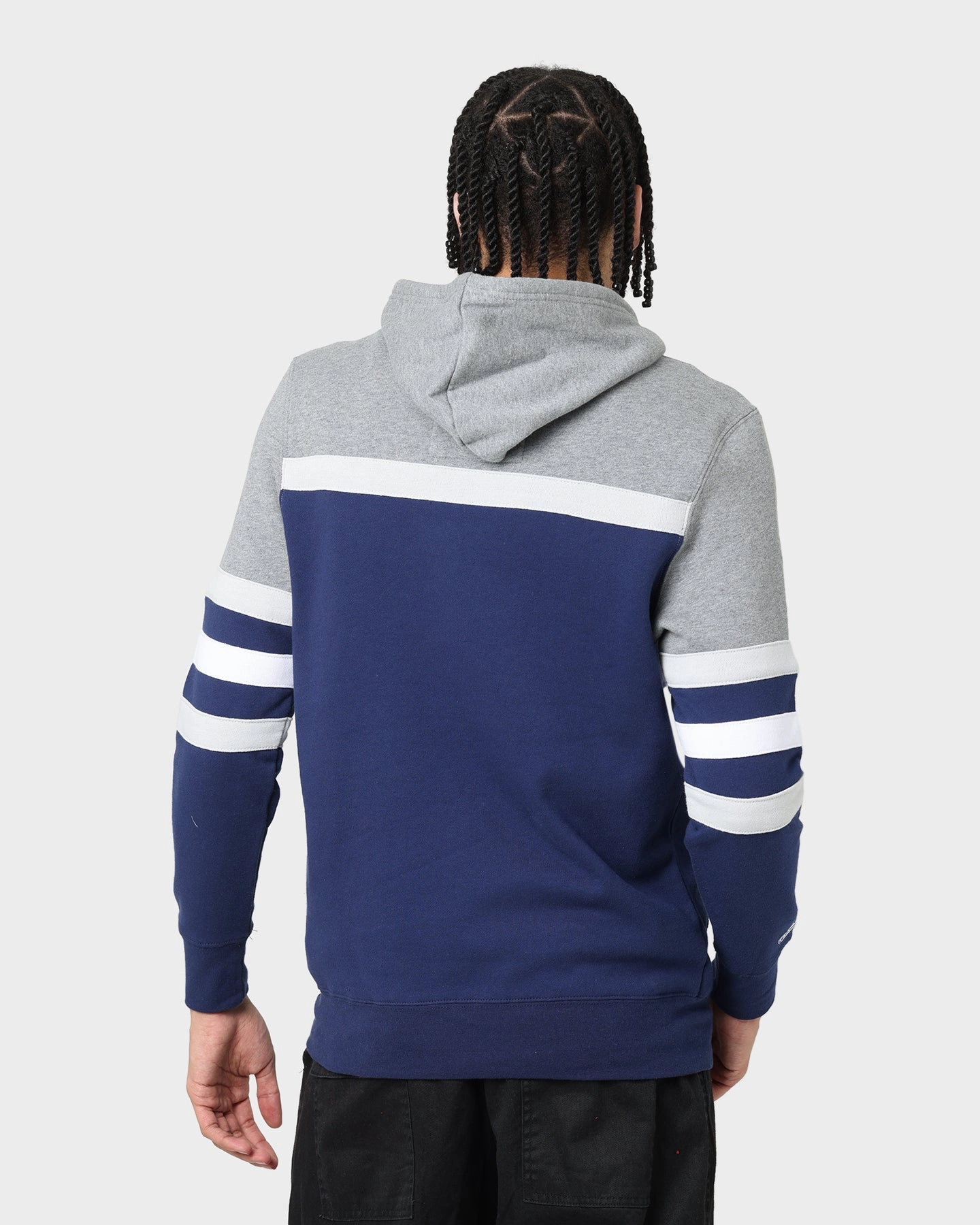 Mitchell & Ness Georgetown Hoyas Head Coach Hoodie Navy Dromedary like synthetic leather