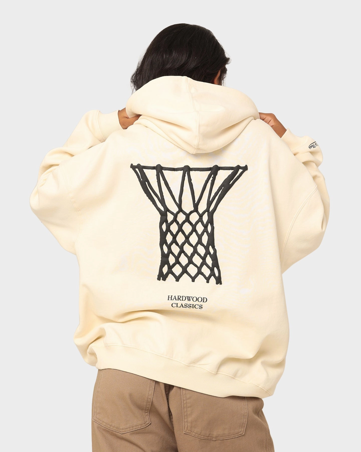 Quick Fit Mitchell & Ness I Love This Game Hoodie Unbleached