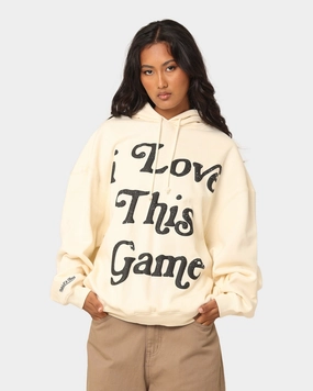 Green Mitchell & Ness I Love This Game Hoodie Unbleached