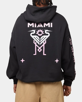 Mitchell & Ness Inter Miami CF Angles Hoodie Faded Black Urban Nomad Ramadan wear