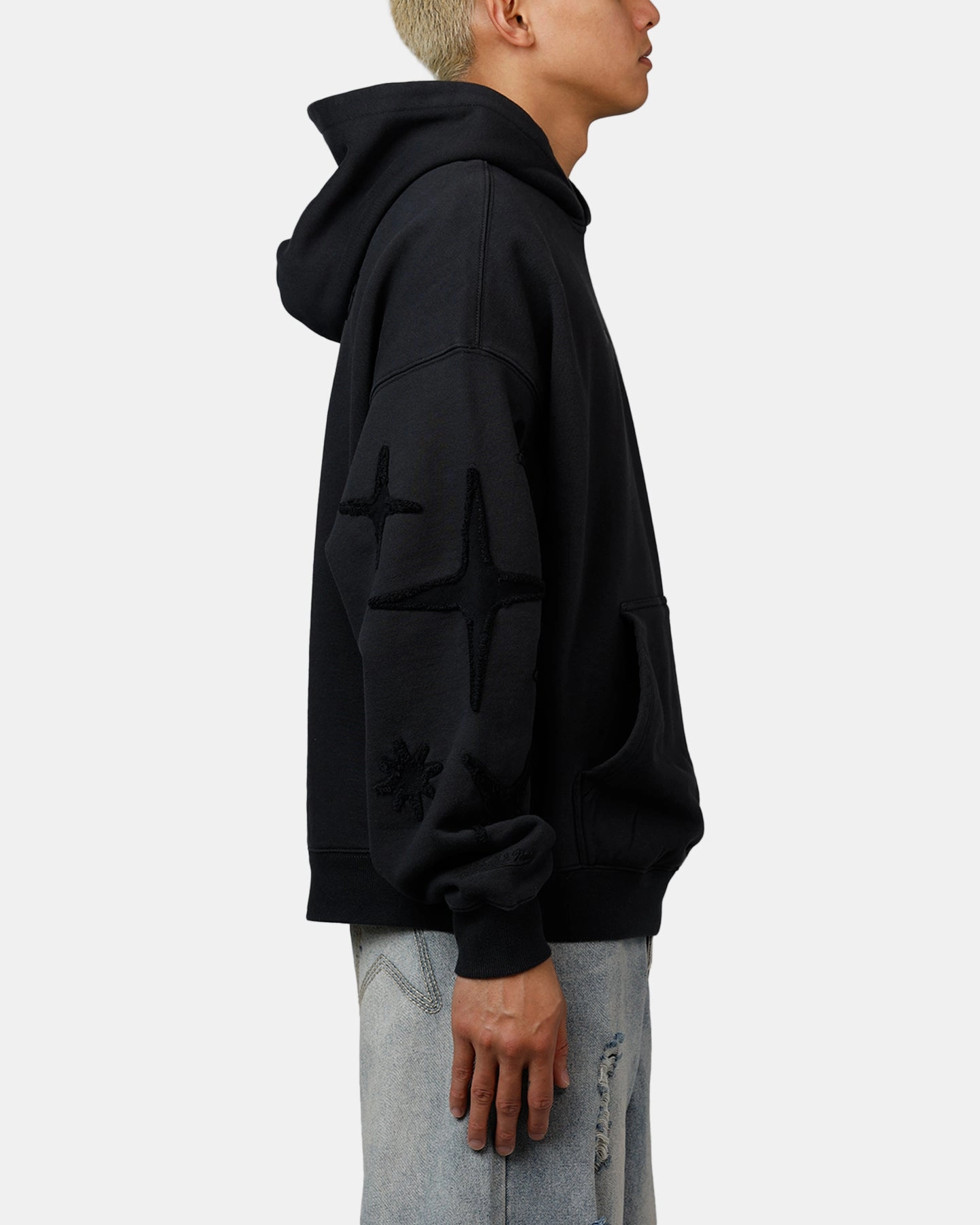 Workwear Inspired Mitchell & Ness Las Vegas Raiders Crossover Hoodie Black