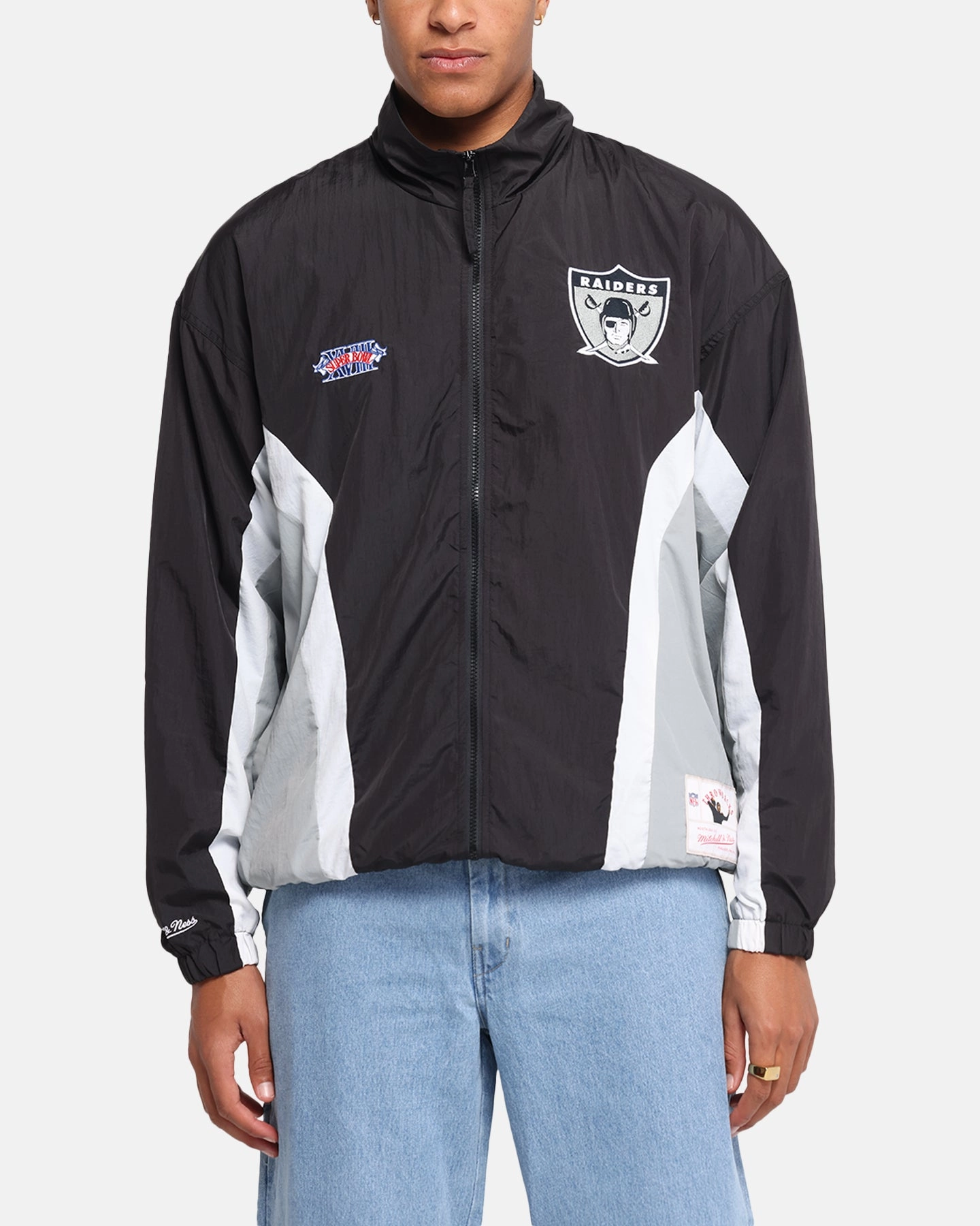 Waterproof Fabric sunset Mitchell & Ness Las Vegas Raiders Nylon Track Jacket Black/Grey