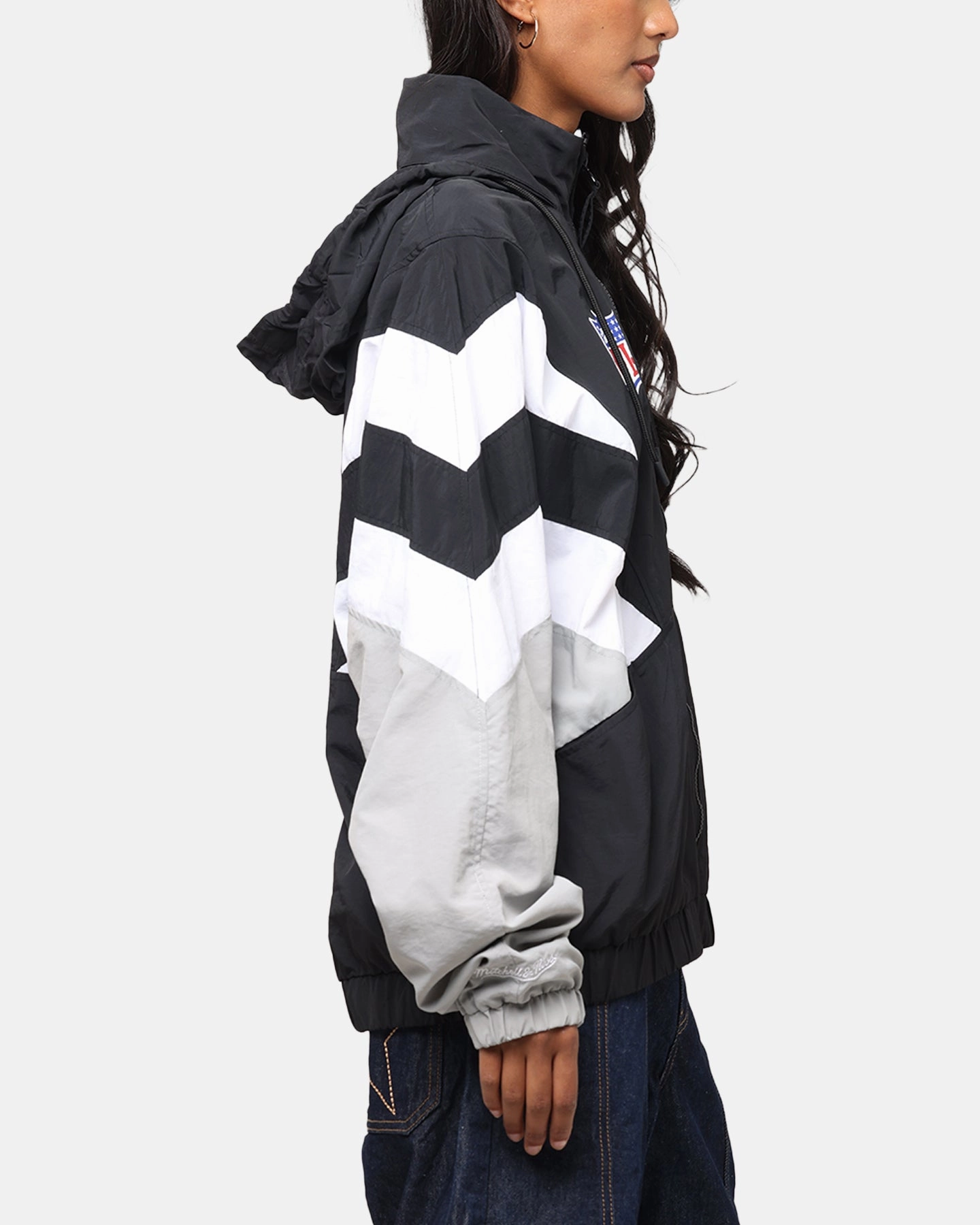 Network home - party Mitchell & Ness Las Vegas Raiders Spray Jacket Black/Grey