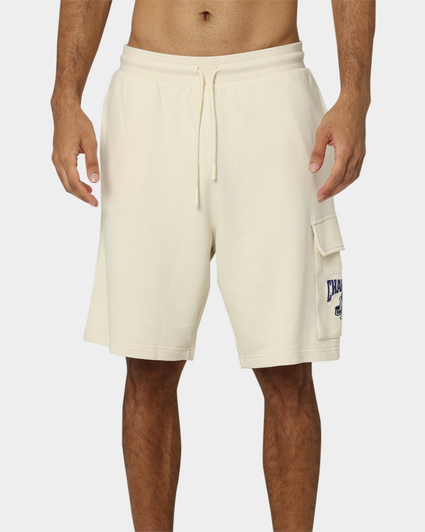 Lightweight Weave Mitchell & Ness Los Angeles Lakers Cargo Shorts Khaki