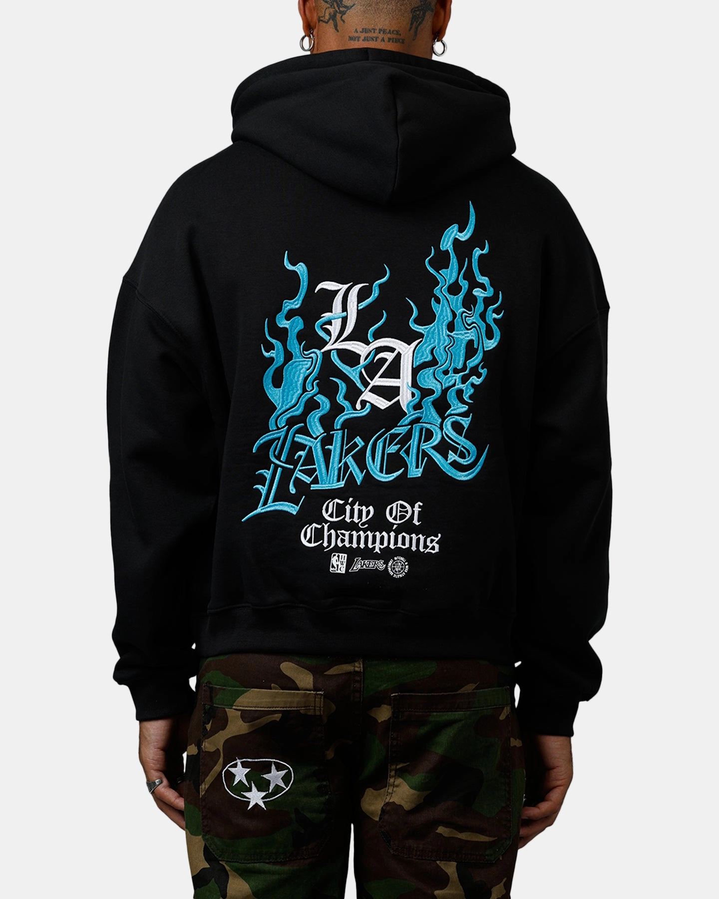 Trend Vibe Mitchell & Ness Los Angeles Lakers City Of Champions Hoodie Black