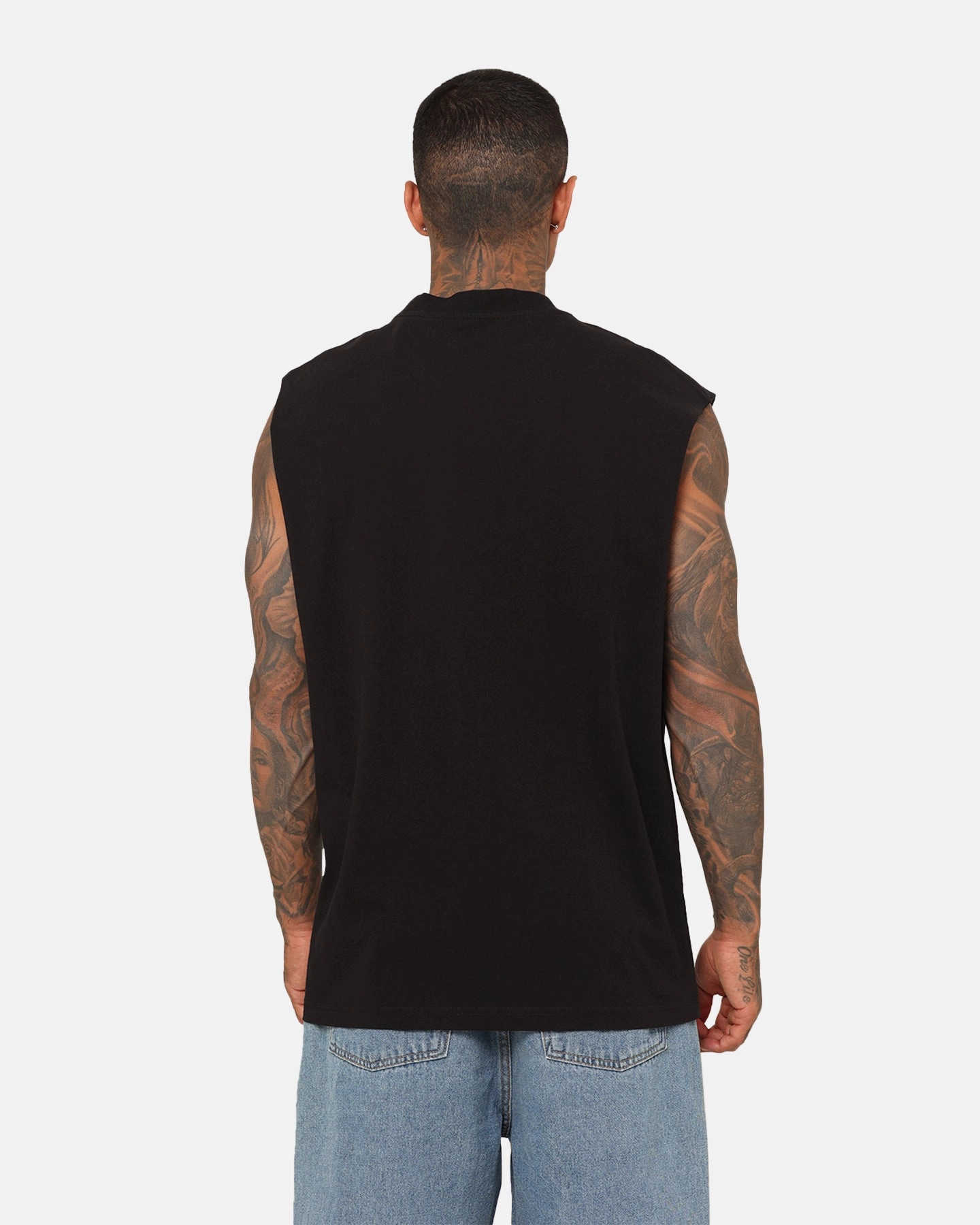 Mitchell & Ness Los Angeles Lakers Shaquille O'Neal Brush Off Muscle T-Shirt Black Camping practicality Embroidered Details