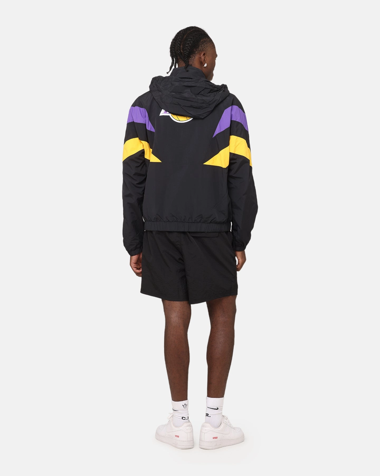 Gore-Tex Mitchell & Ness Los Angeles Lakers Spray Jacket Black/Purple/Yellow