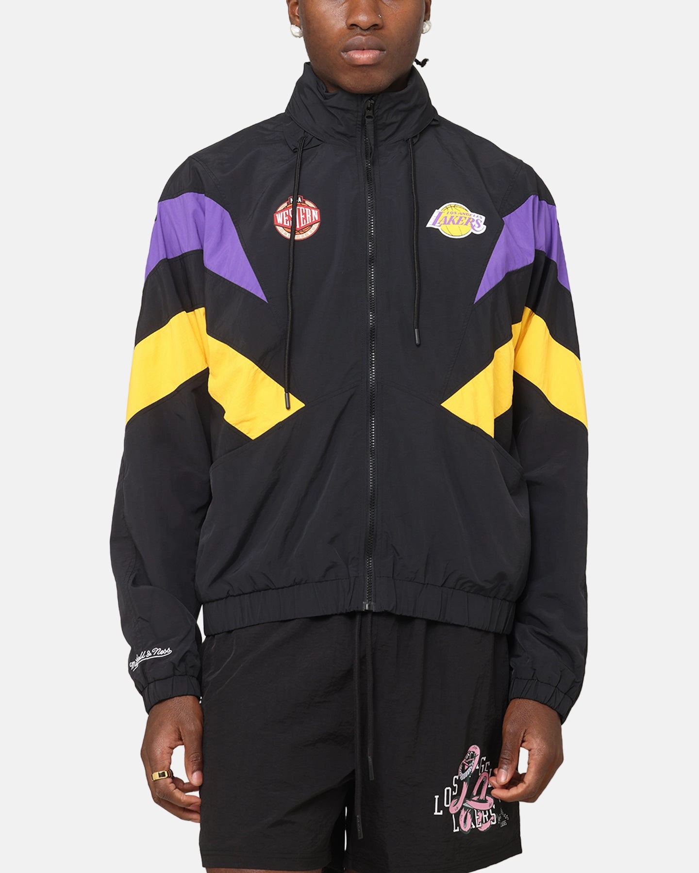 Urban Ease Mirror Mitchell & Ness Los Angeles Lakers Spray Jacket Black/Purple/Yellow
