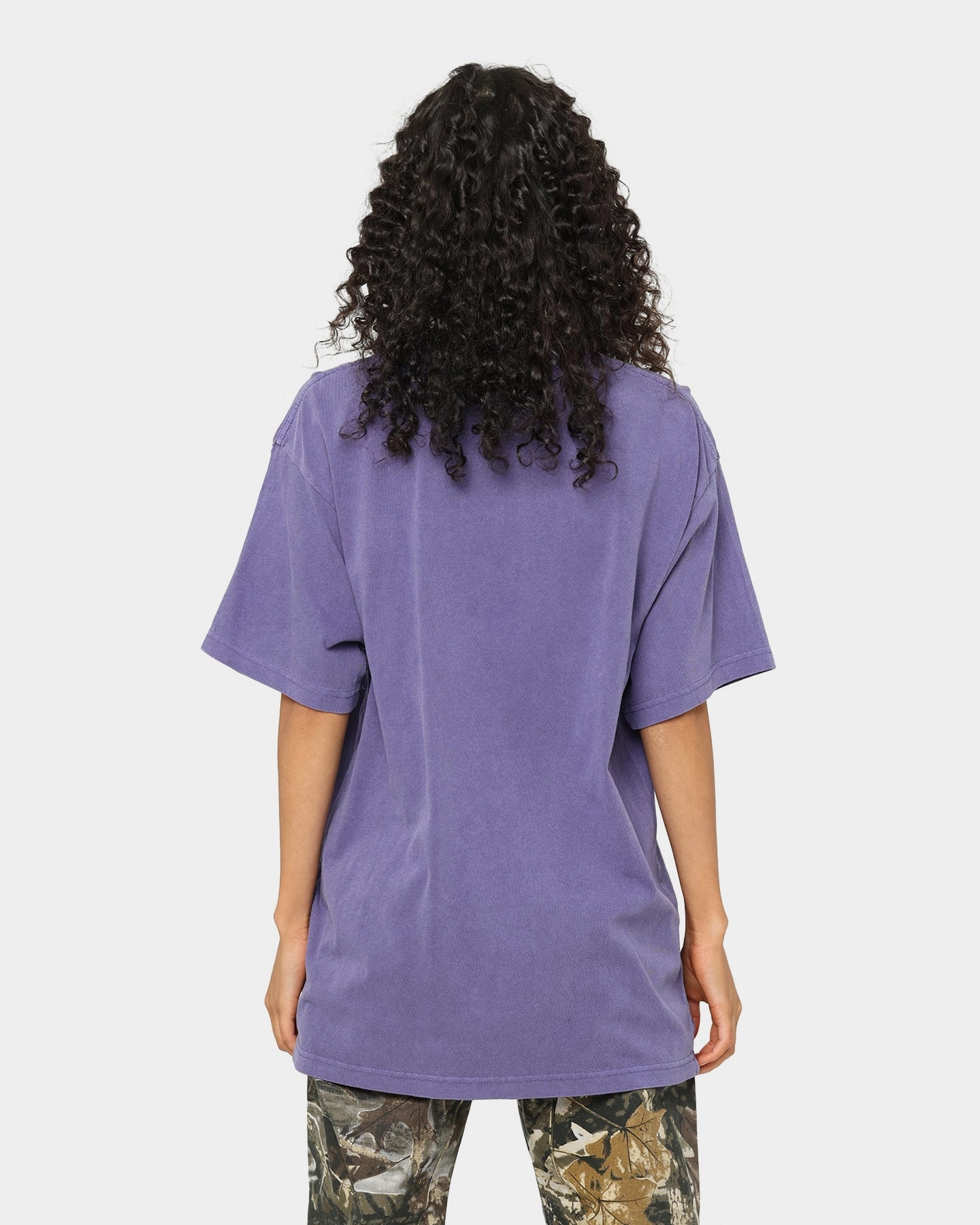 Lightweight Shirt Mitchell & Ness Los Angeles Lakers Vintage Champs Trophy T-Shirt Faded Purple