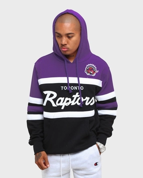 Mitchell & Ness Men's Toronto Raptors Head Coach Hoodie Black/Purple Recommendation Propose