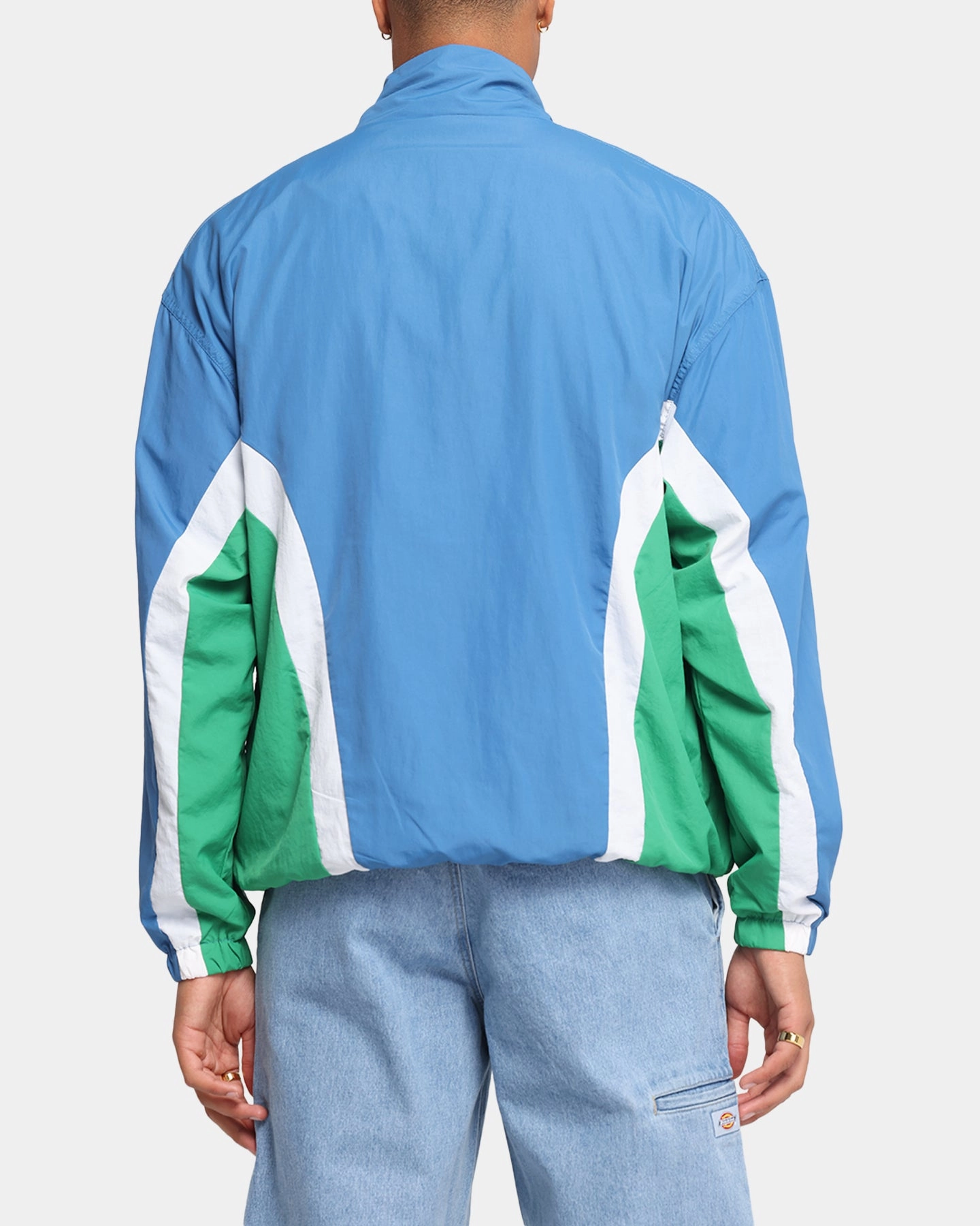 Fade Resistant Dye Reunion Mitchell & Ness Minnesota Timberwolves Nylon Track Jacket Blue/Green