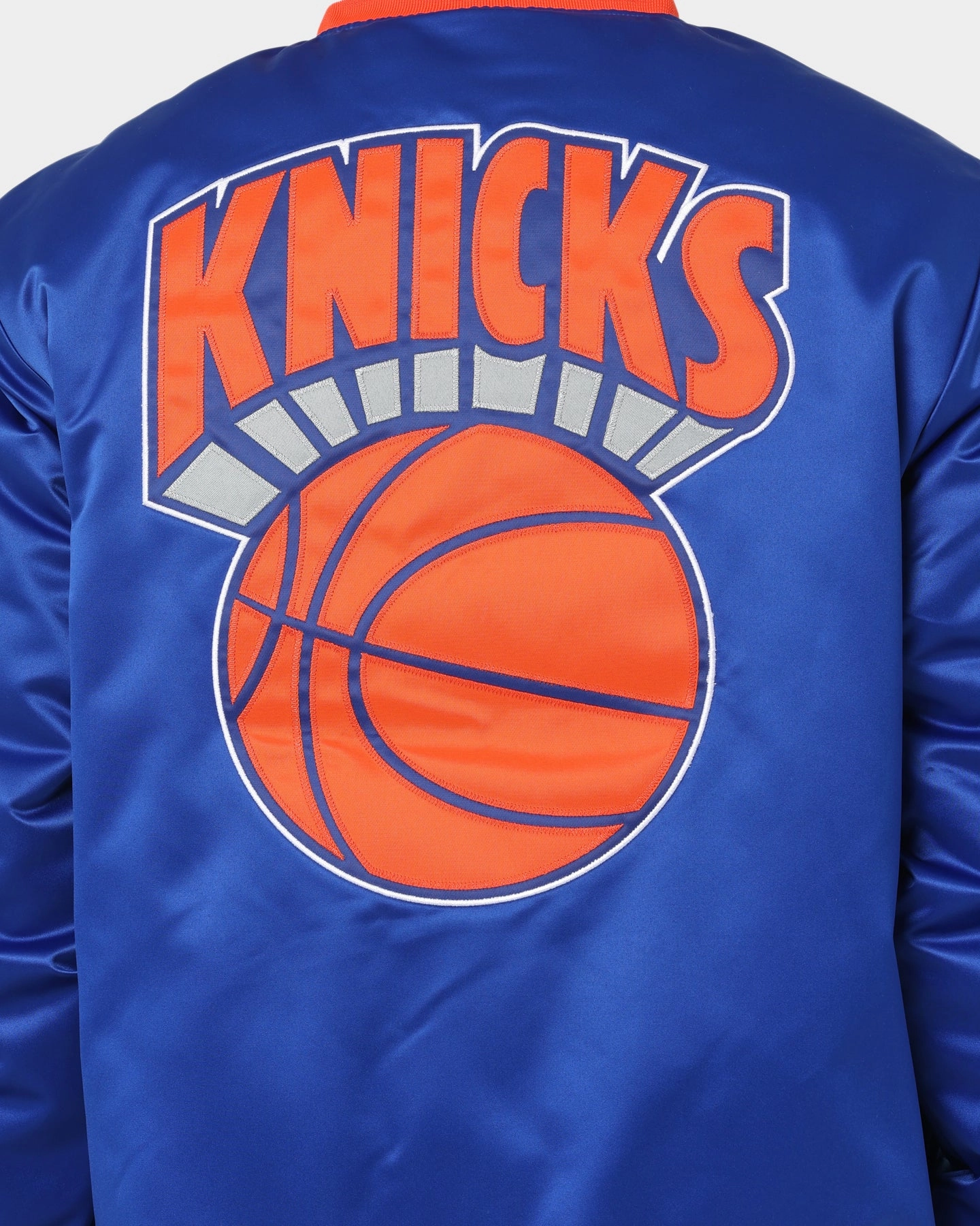 Mitchell & Ness New York Knicks Heavyweight Satin Jacket Royal Hope
