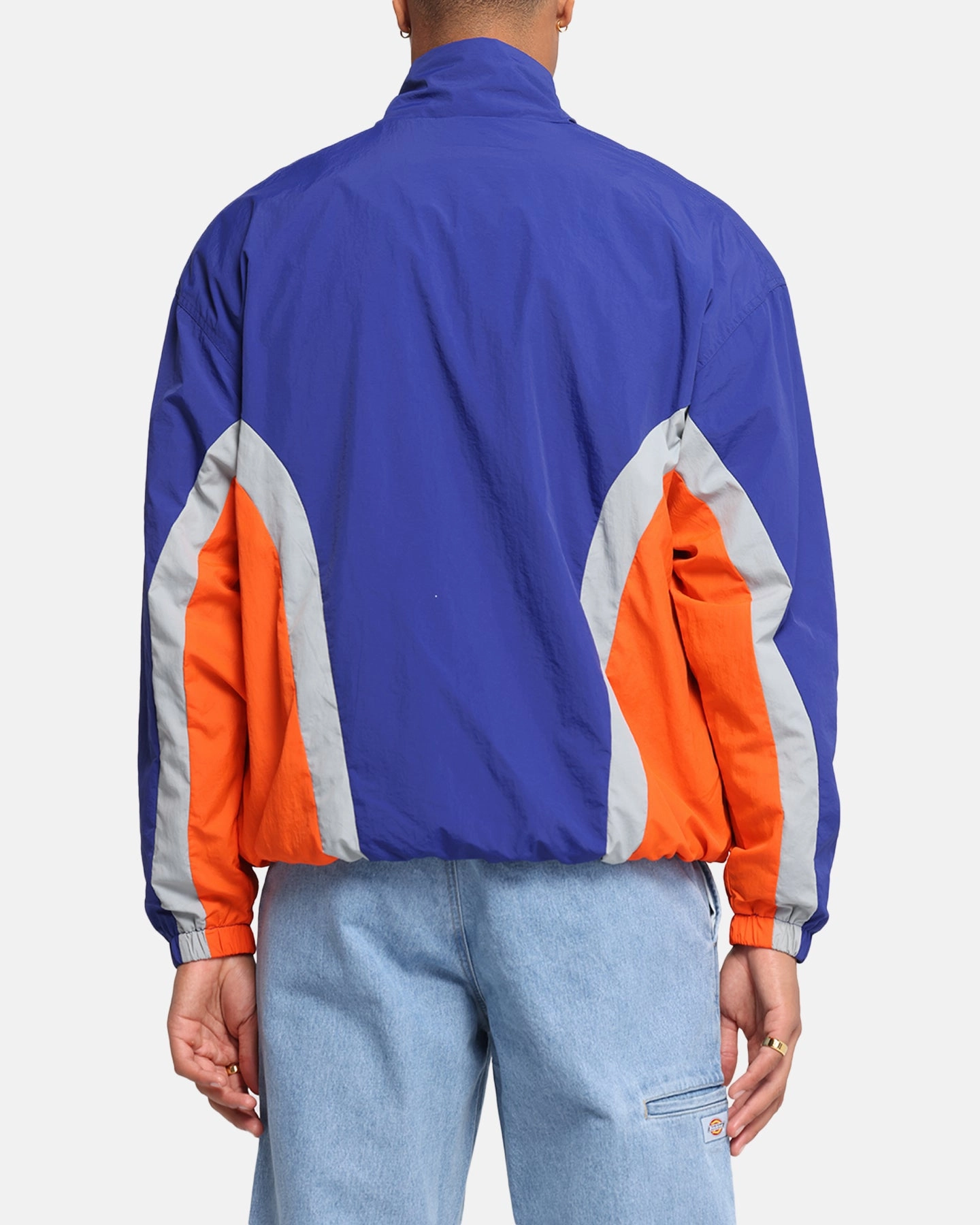 Insulated Interior Mitchell & Ness New York Knicks Nylon Track Jacket Blue/Orange