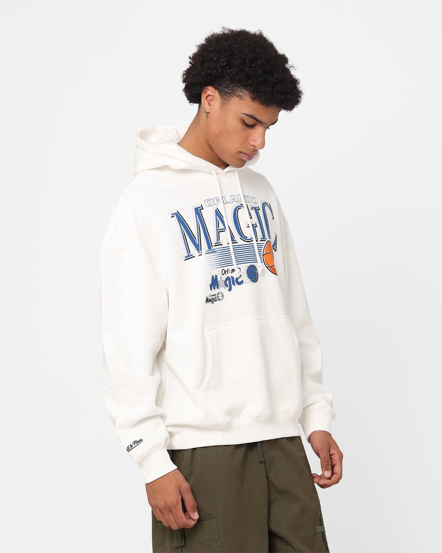 restaurant Light Comfort Mitchell & Ness Orlando Magic Swish Hoodie Vintage White