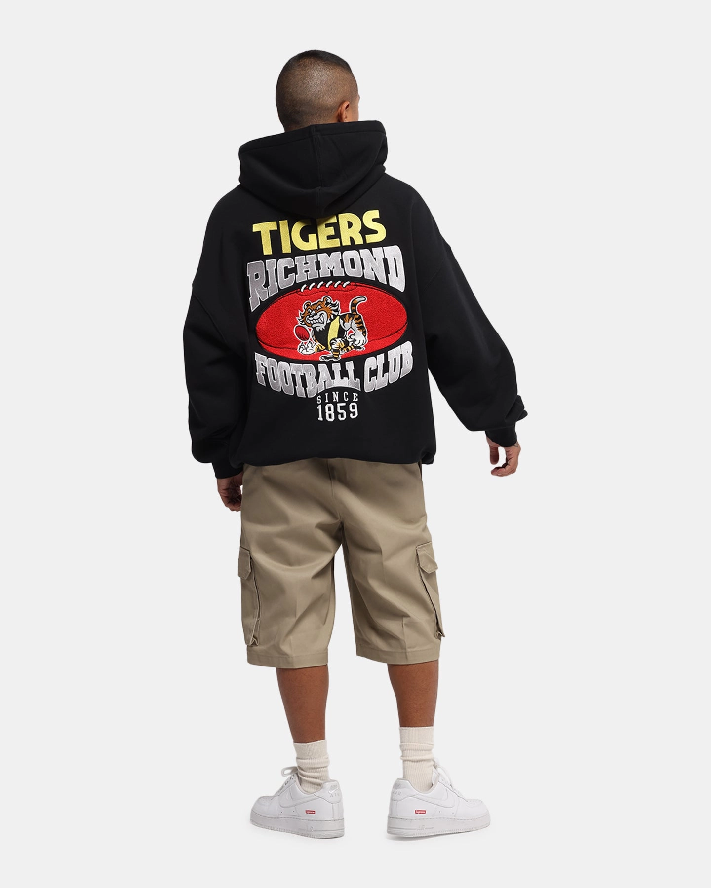 Daily Fit Mitchell & Ness Richmond Tigers Team Hoodie Solid Black