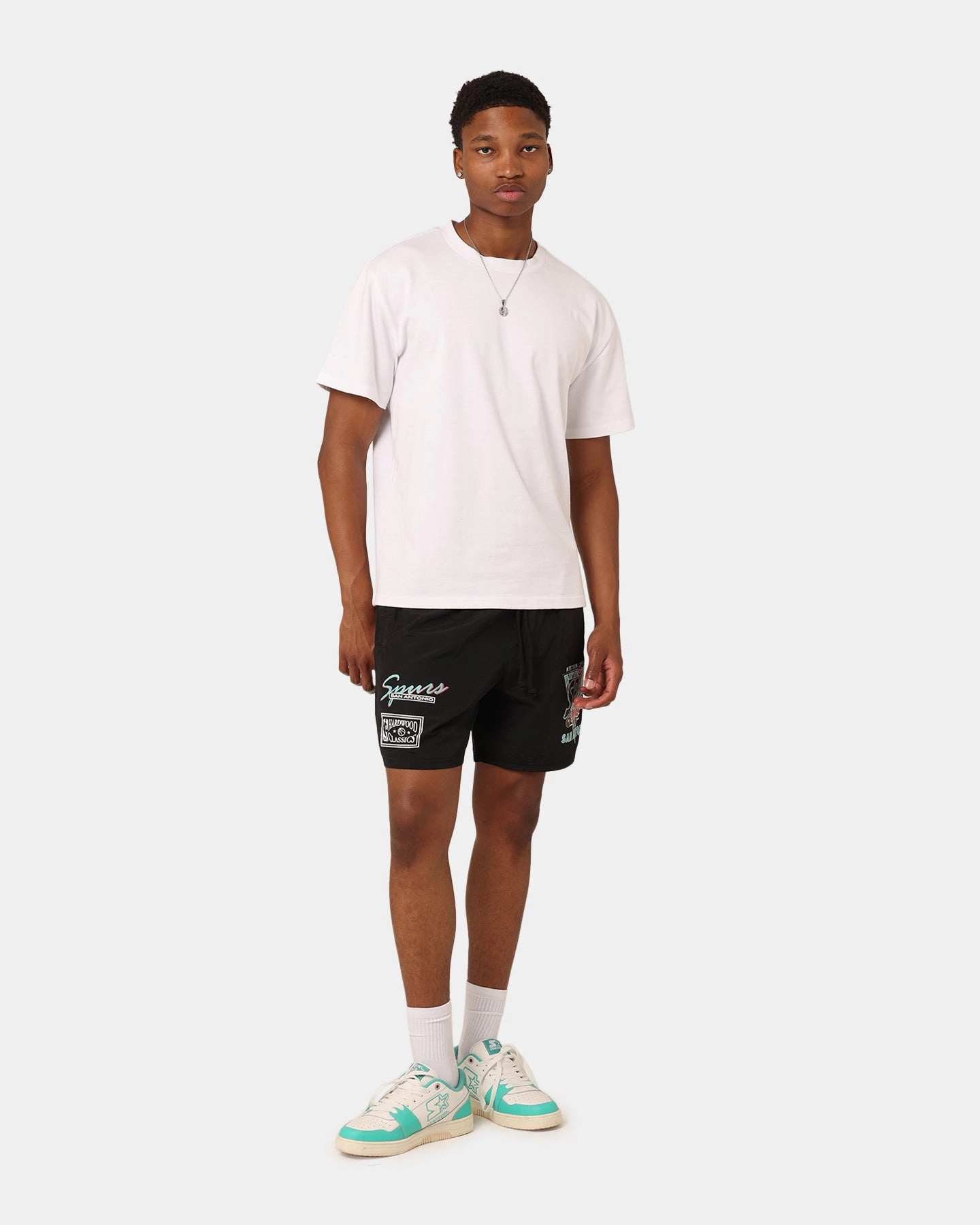 Active Lifestyle Mitchell & Ness San Antonio Spurs Tri 2.0 Shorts Black