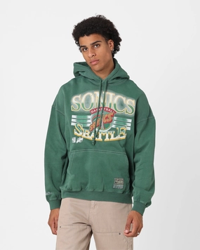 Weightless Construction Mitchell & Ness Seattle SuperSonics Glow Arch Hoodie Green
