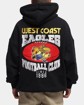 Mitchell & Ness West Coast Eagles Team Hoodie Solid Black Travel Companion