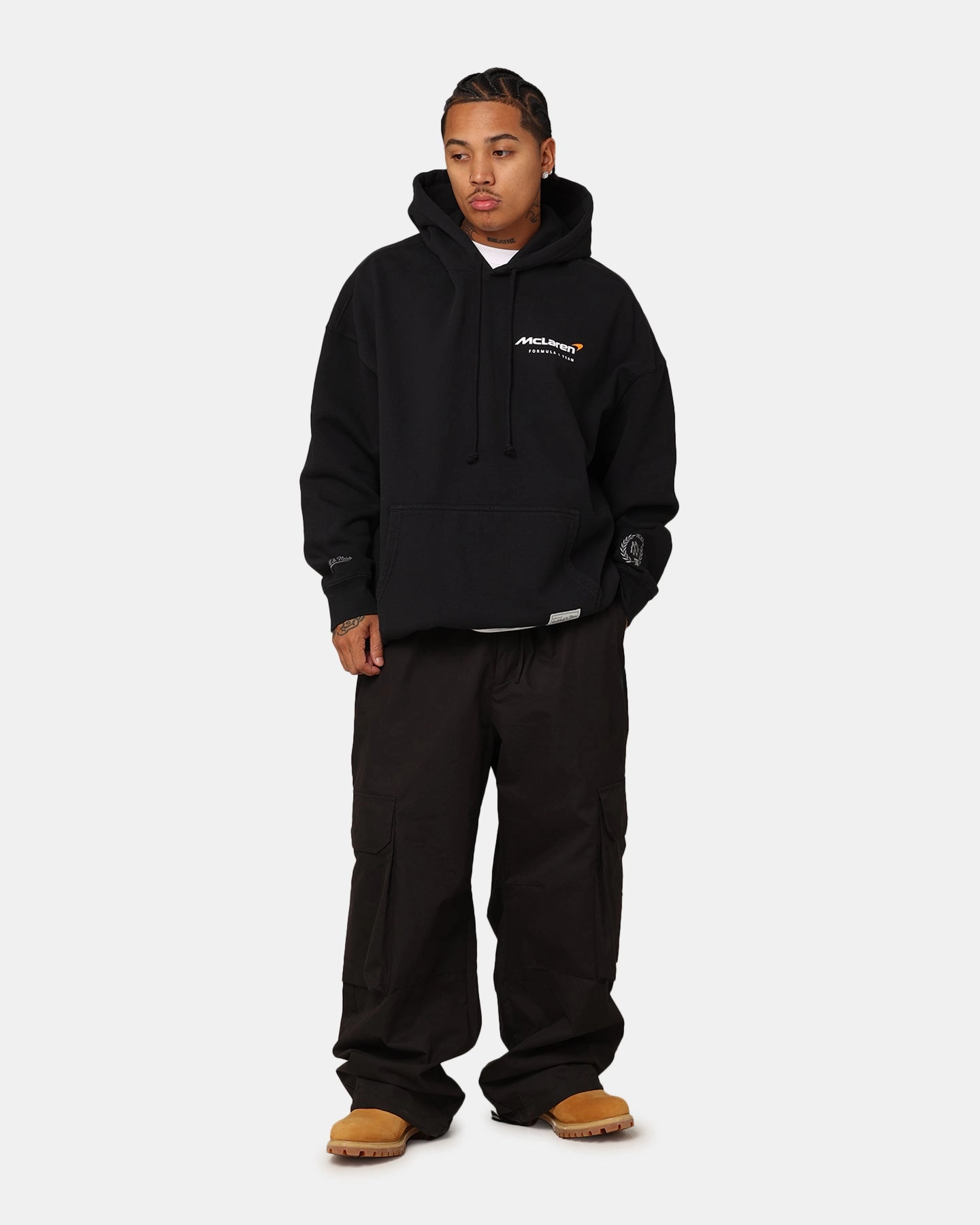 Sporty Design Mitchell & Ness X McLaren Oscar Piastri #81 Track Hoodie Faded Black