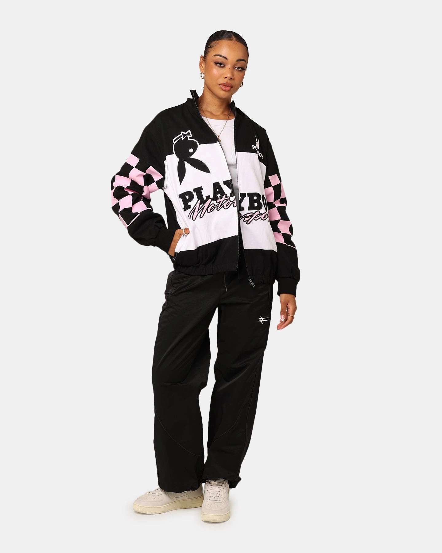 Sporty Playboy By Culture Kings Hot Pursuit Jacket Black