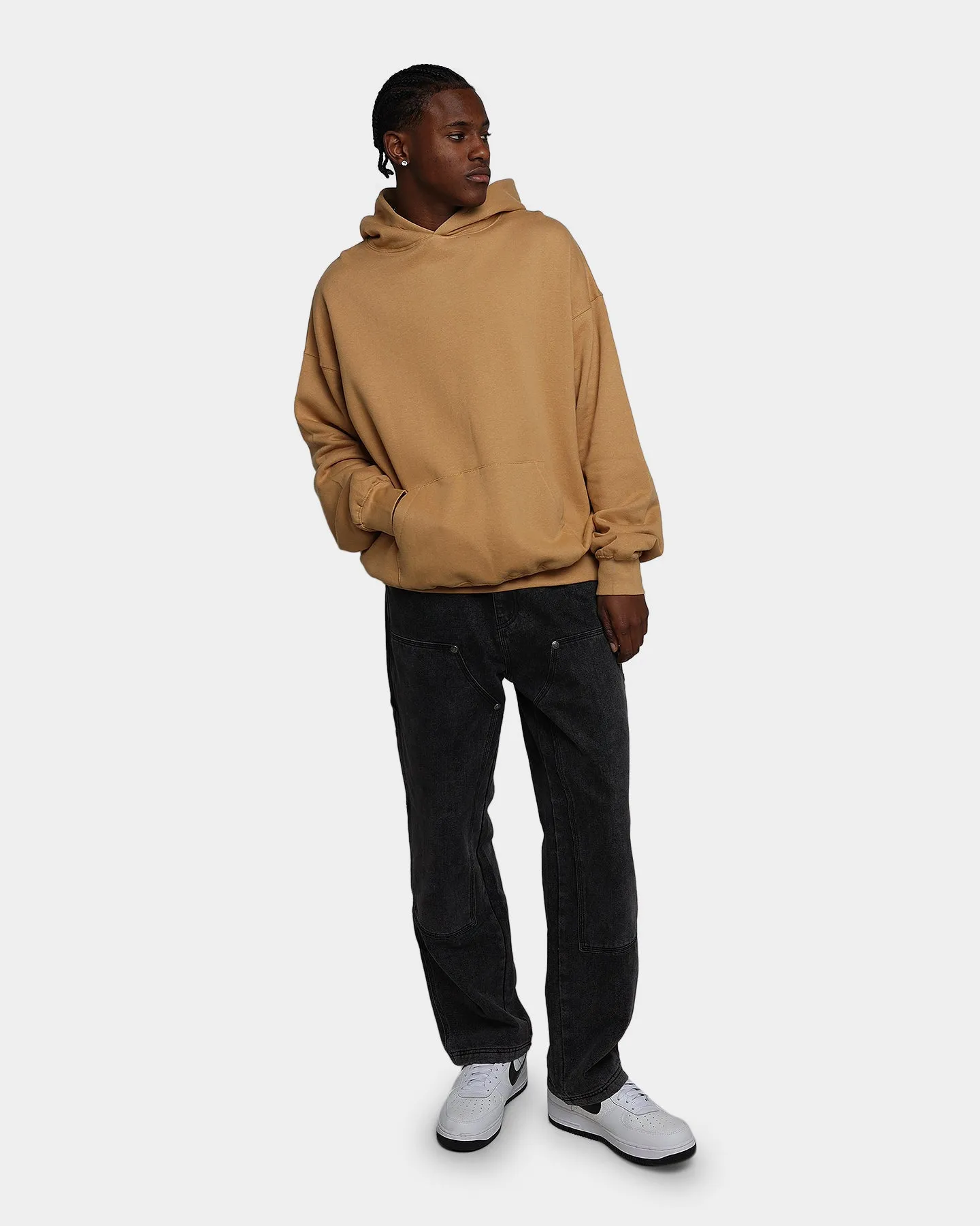 MNML Everyday Hoodie Khaki middle aged people