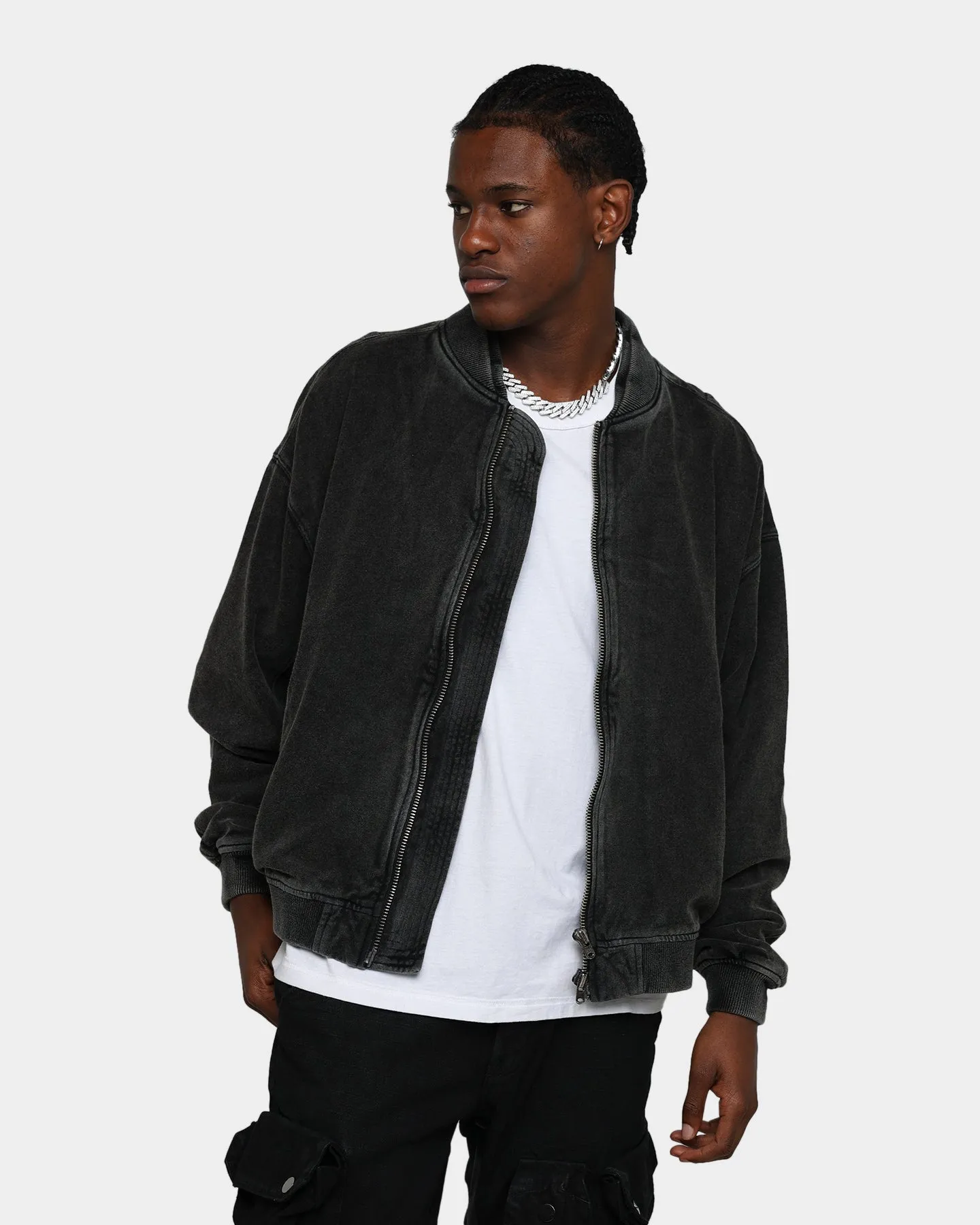 UltraLight Packable Design Service MNML Layered Bomber Jacket Black