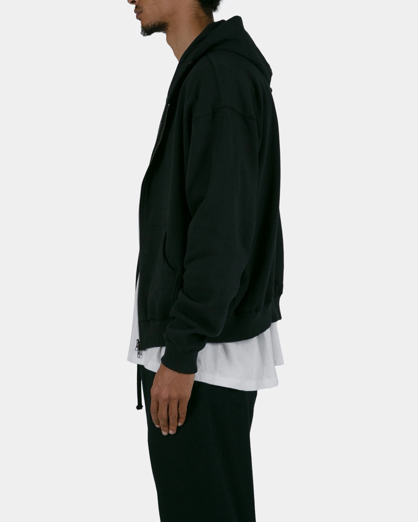 MNML Basic Zip Up Hoodie Black Criticism