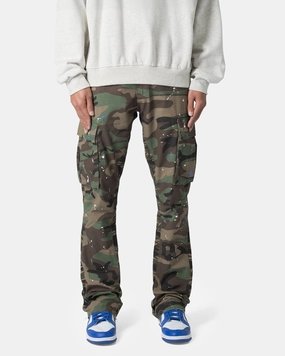 Neutral Style MNML Bootcut Cargo Pants Camo