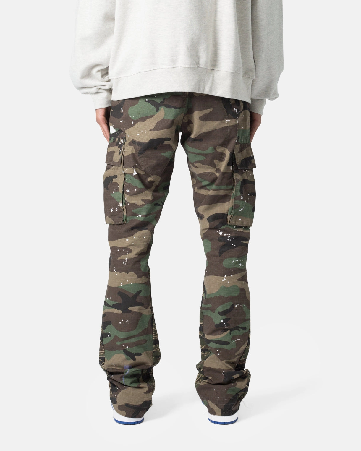 MNML Bootcut Cargo Pants Camo Rubberized Hem