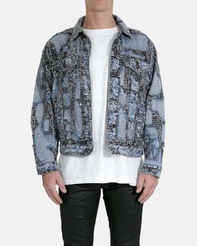 Envision MNML Boro Paisley Trucker Jacket Blue/Black