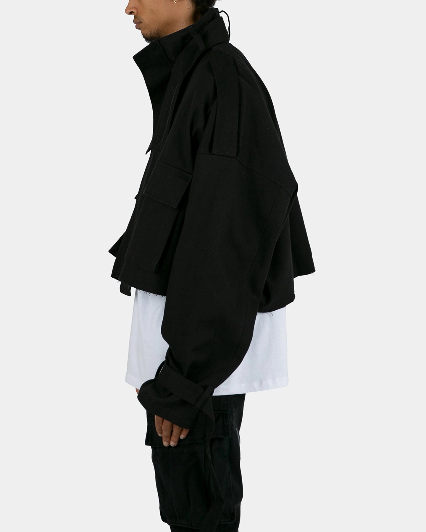 campfire Draw MNML Cropped M65 Jacket Black