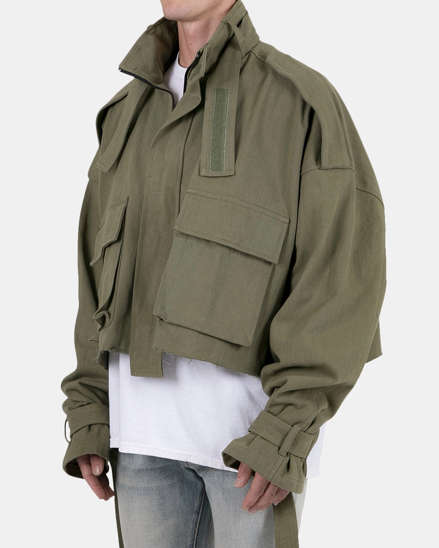 suitable for gift giving MNML Cropped M65 Jacket Olive