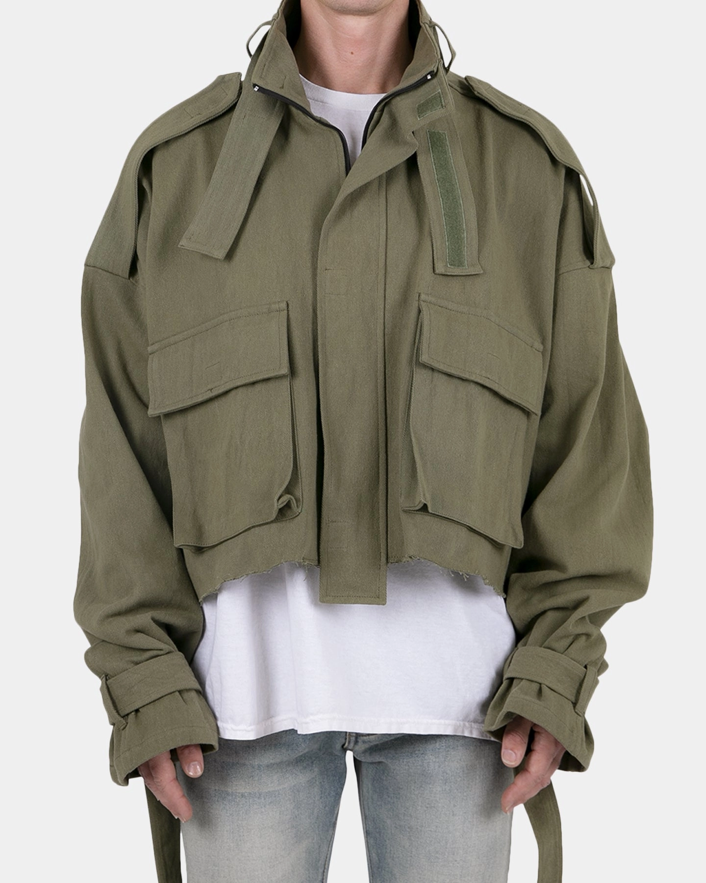 MNML Cropped M65 Jacket Olive QuickDry Moisture Wicking Thermolite Insulation