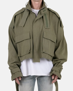 MNML Cropped M65 Jacket Olive QuickDry Moisture Wicking Thermolite Insulation
