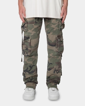 MNML D152 Cargo Pants Woodland Camo All-Purpose Wear Chic Comfort