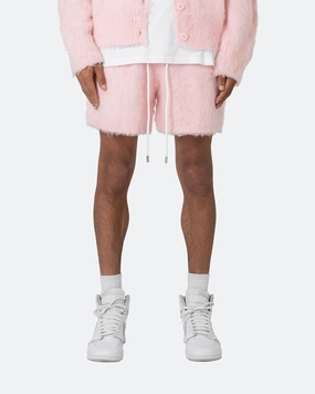 swim shorts Anti Pill Surface MNML Fuzzy Sweat Shorts Pink