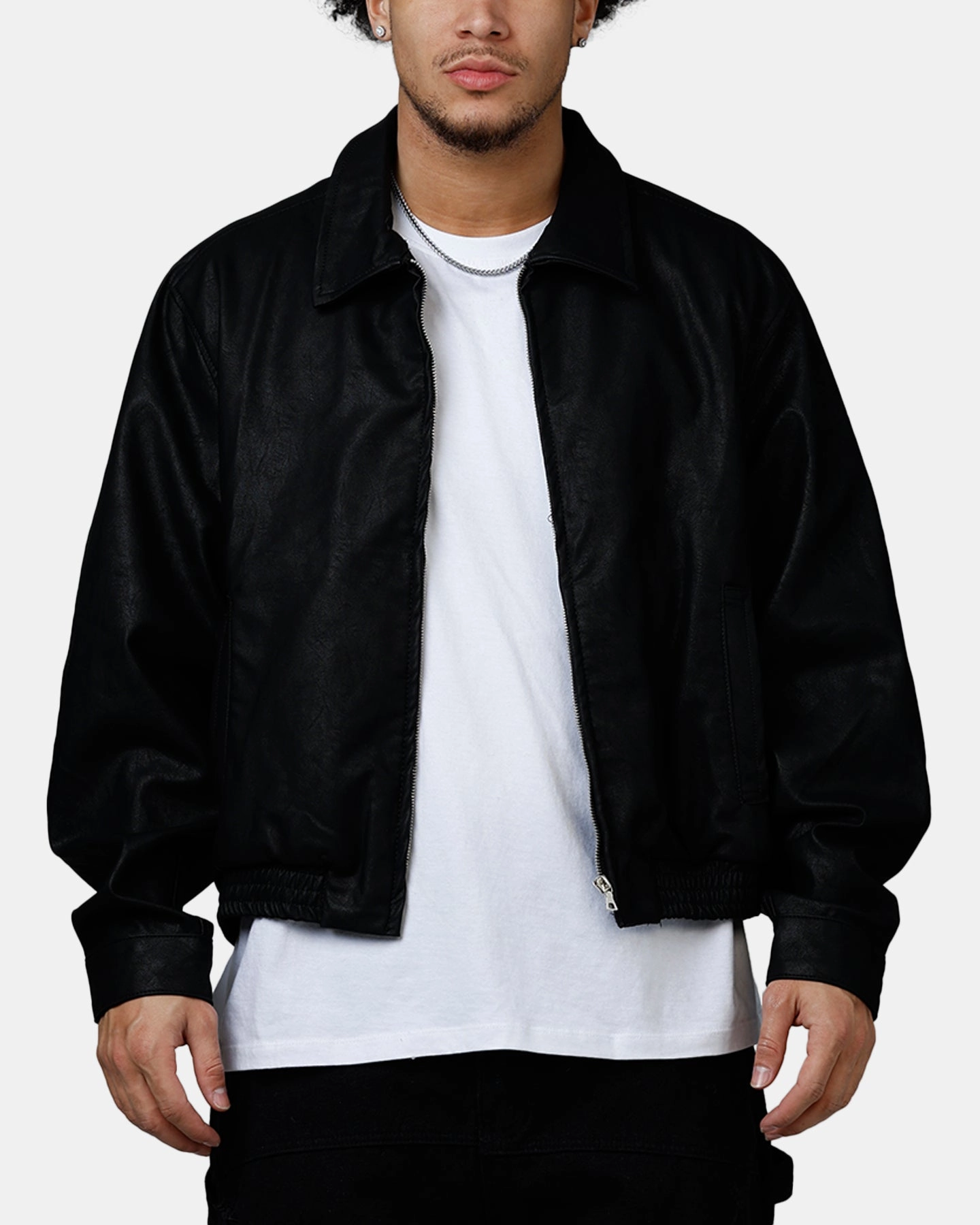 All Day Comfort MNML Grandpa's Bomber Jacket Black