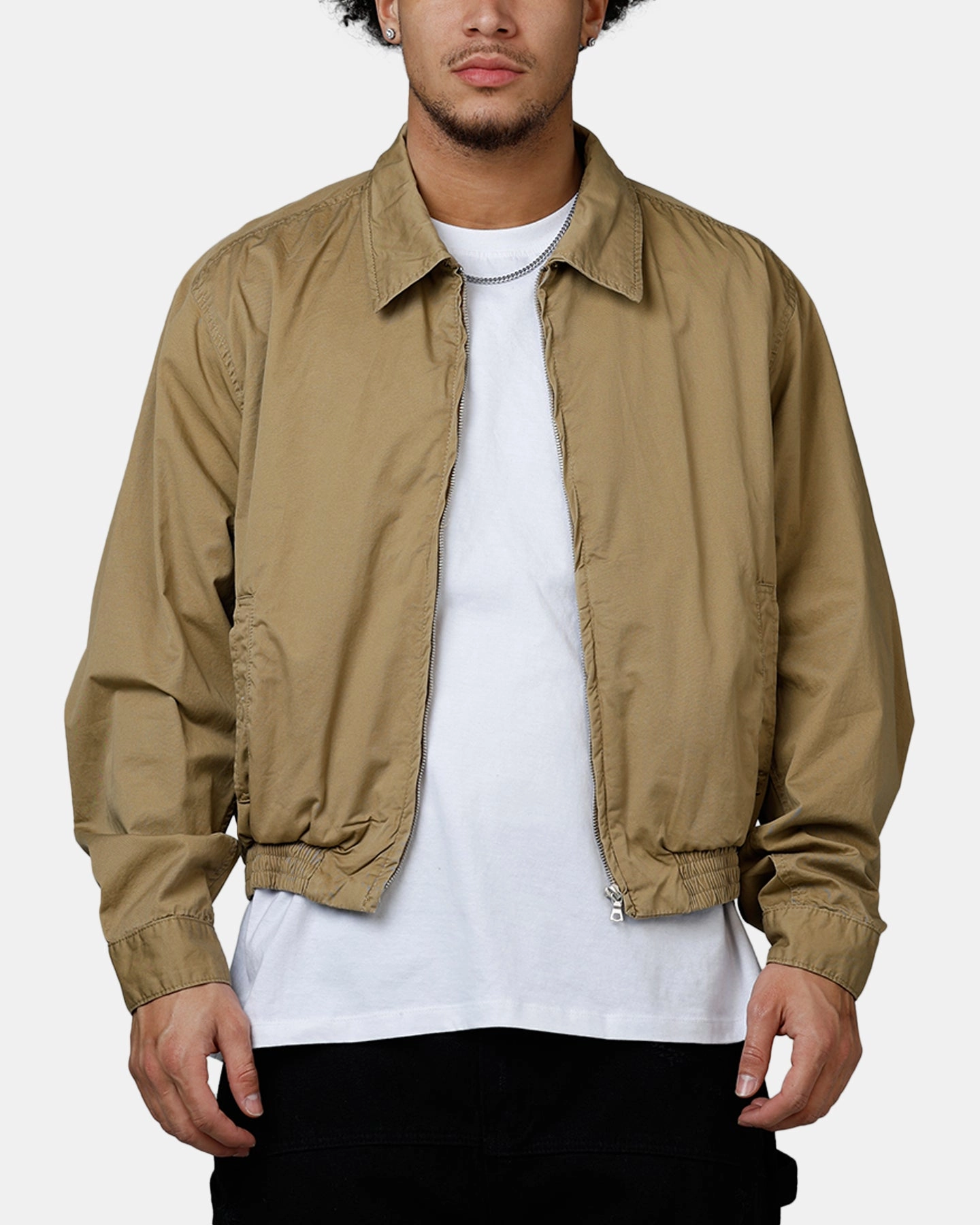 MNML Grandpa's Bomber Jacket Tan Outdoor Style