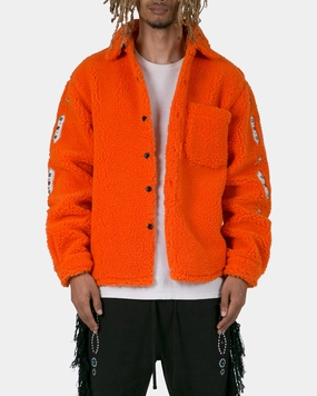 MNML Jewel Sherpa Jacket Orange HeatRegulating thermal