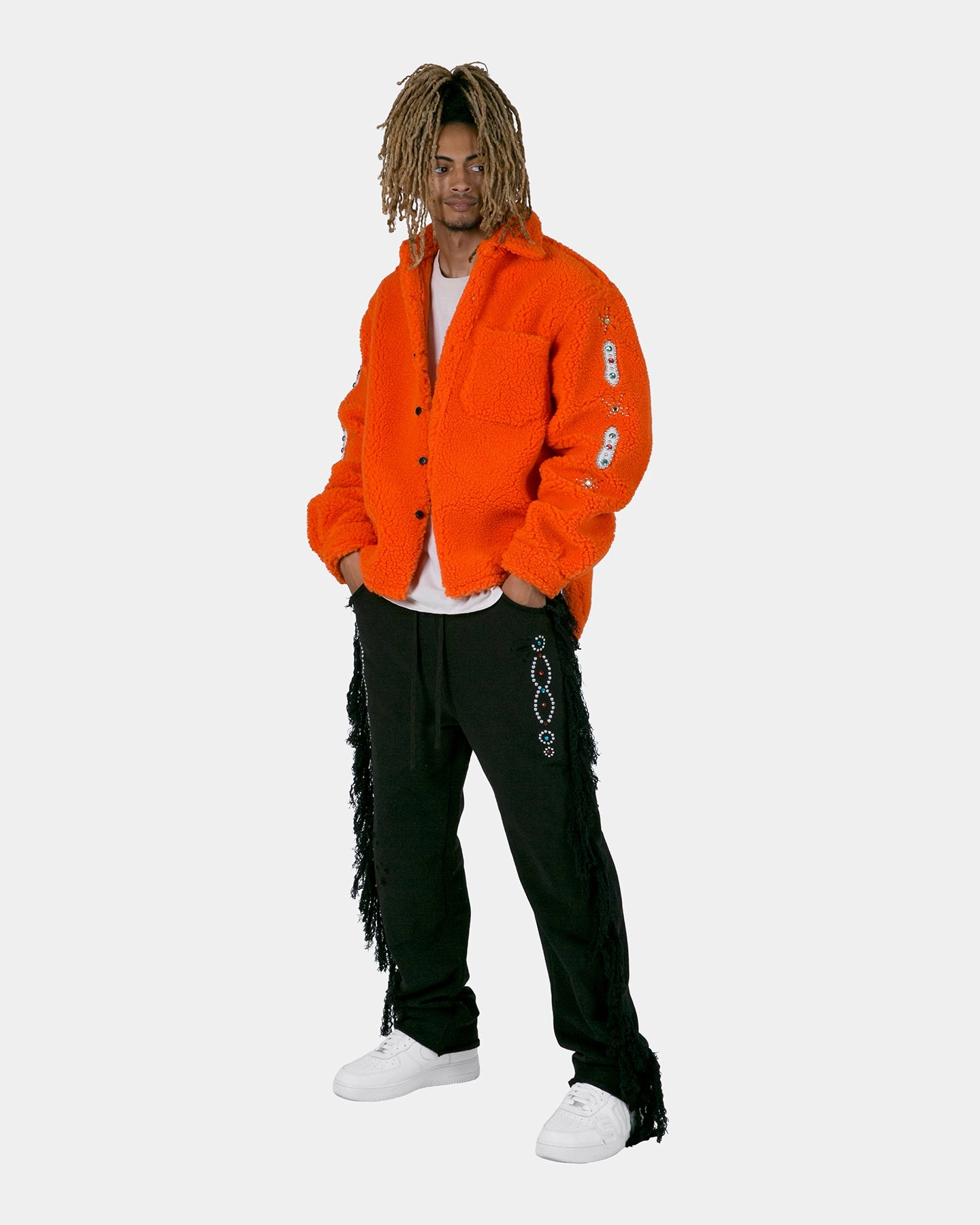 MNML Jewel Sherpa Jacket Orange Time