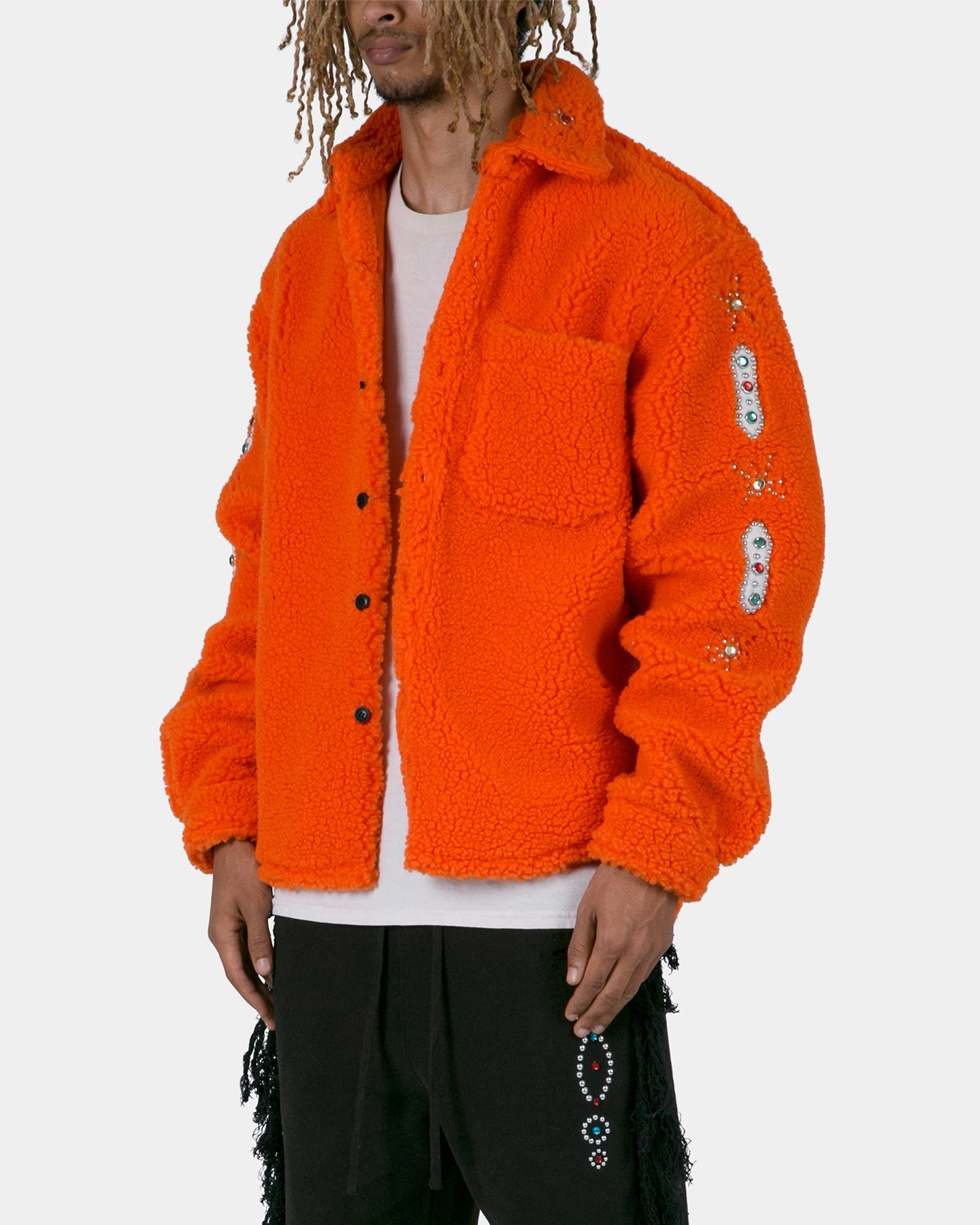 MNML Jewel Sherpa Jacket Orange Construct