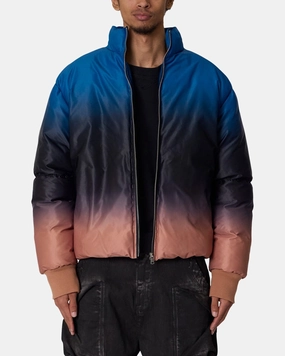 Non Restrictive Fit Generation MNML Jupiter Ombre Puffer Jacket Blue/Pink