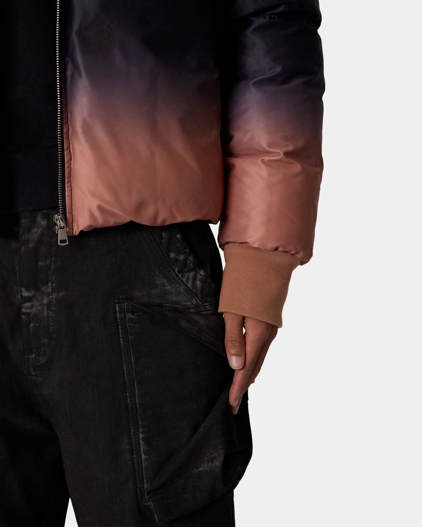 Functional Outerwear MNML Jupiter Ombre Puffer Jacket Blue/Pink