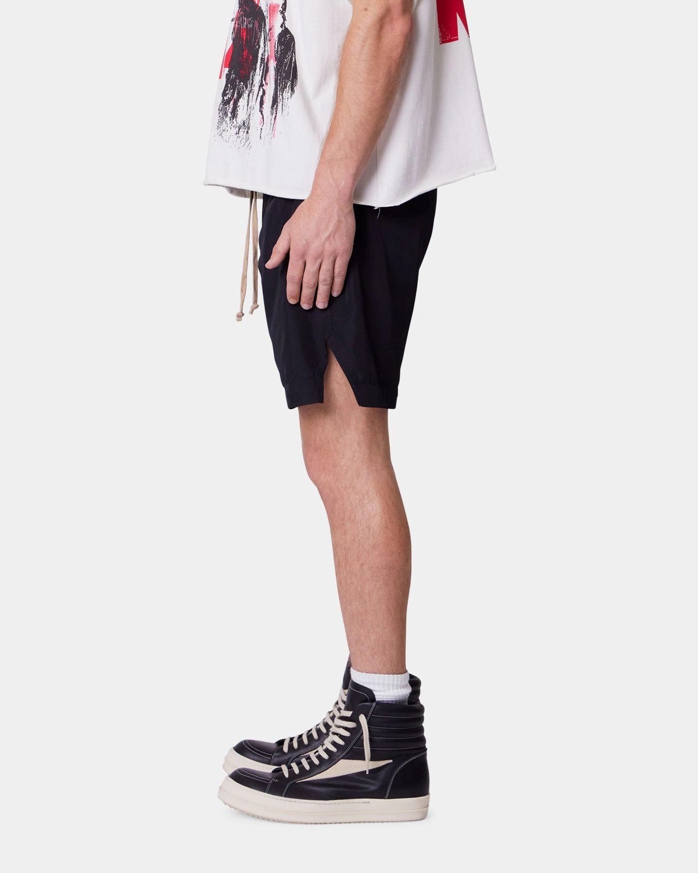 MNML Lightweight Zippered Shorts Black ethical fashion