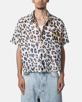 Anti Odor Treatment MNML Painted Leopard Short Sleeve Shirt Multi